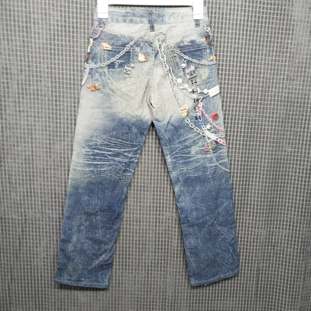 Celebrity Ace Kids Jeans 90s Charms Acid Wash 14 Blue
